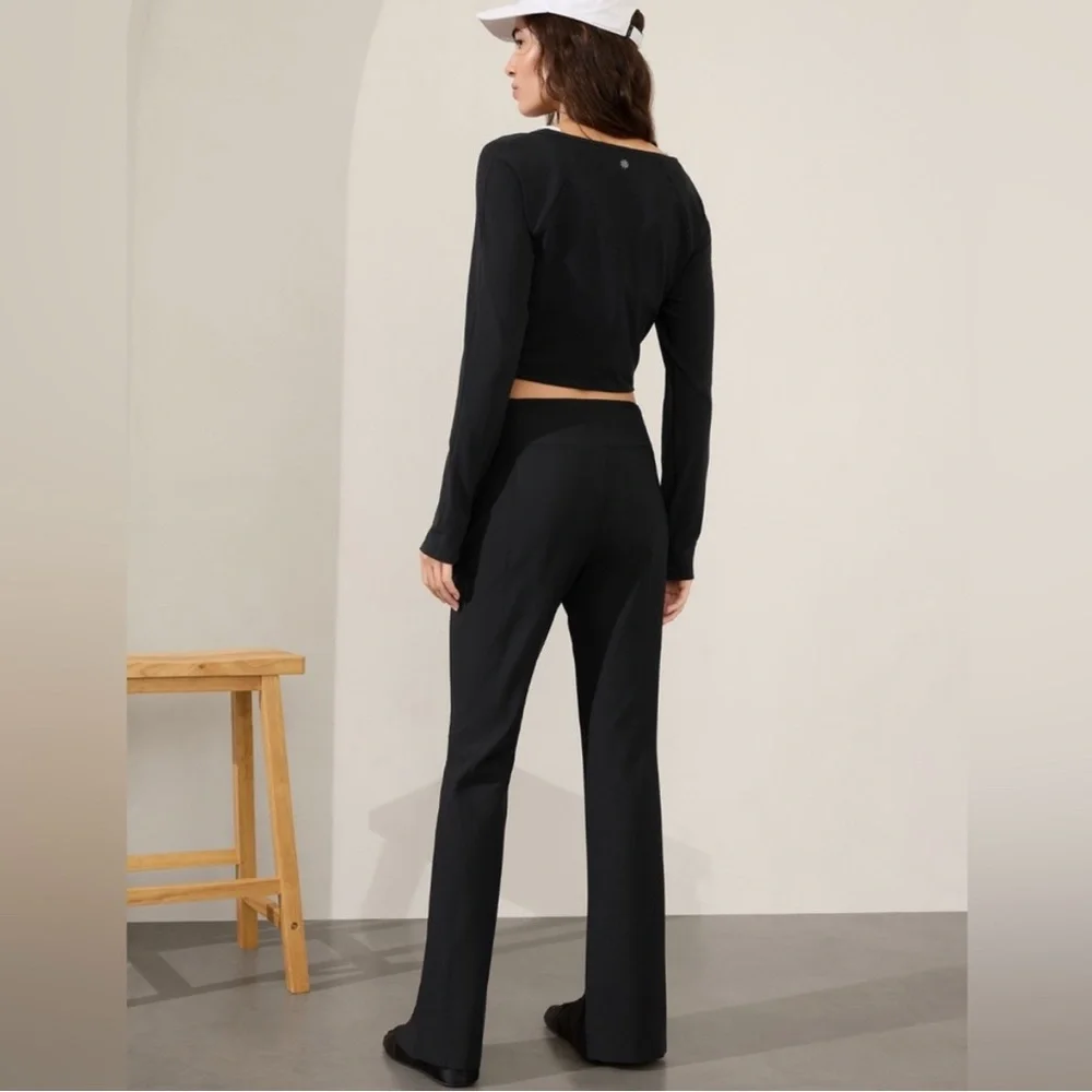 Athleta Move Easy Split Hem Pants 6 Tall - Picture 6 of 7